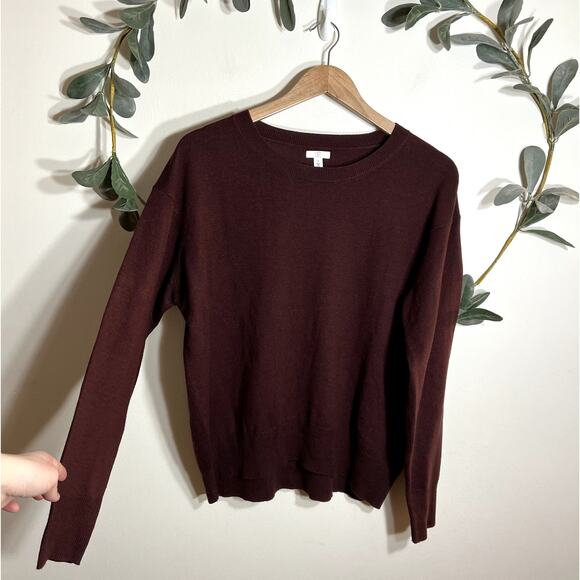 Maroon Crew Neck Sweater LAST CALL - Picture 1 of 4